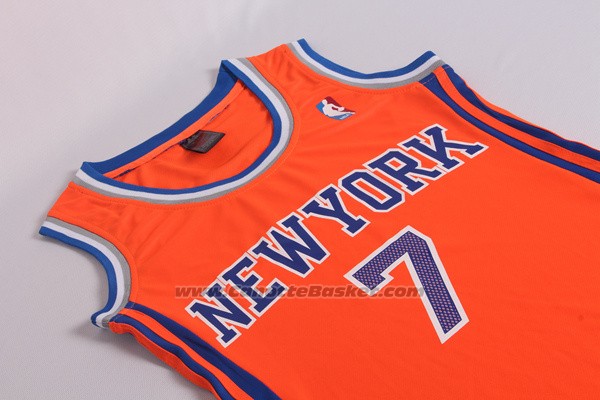 Maglia Donna New York Knicks Carmelo Anthony #7 Arancione